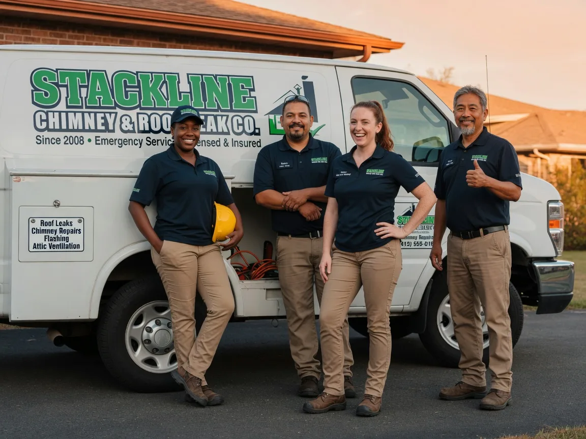 Chimney flashing repair company in Lorraine, KS